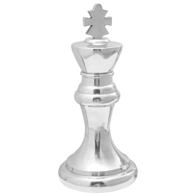 vidaXL - Beelden - 2 - st - Zilver - 17 - x - 17 - x - 42 - cm - Aluminium