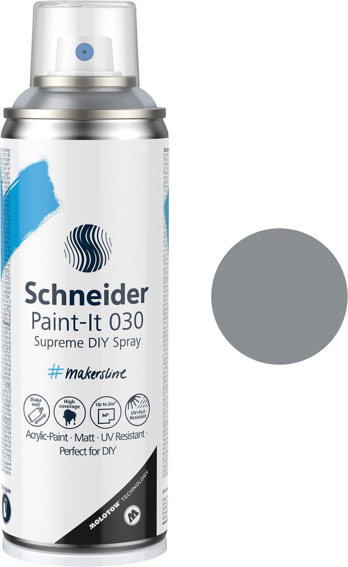Schneider spuitbus verf - Paint-It 030 - DIY spuitverf - acrylverf - 200ml - blanke lak glanzend - S-ML03050491