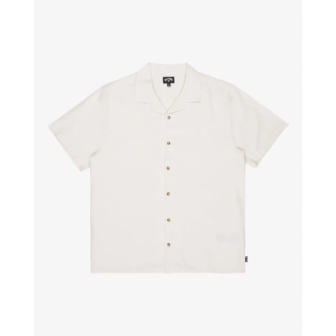 Billabong Vacay Linen Overhemd Met Korte Mouwen Wit S Man