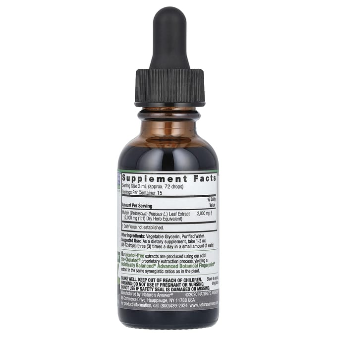 Nature'S Answer, Toortsblad, Vloeibaar Extract, Alcoholvrij, 2.000Mg, 30Ml(1 fl oz)