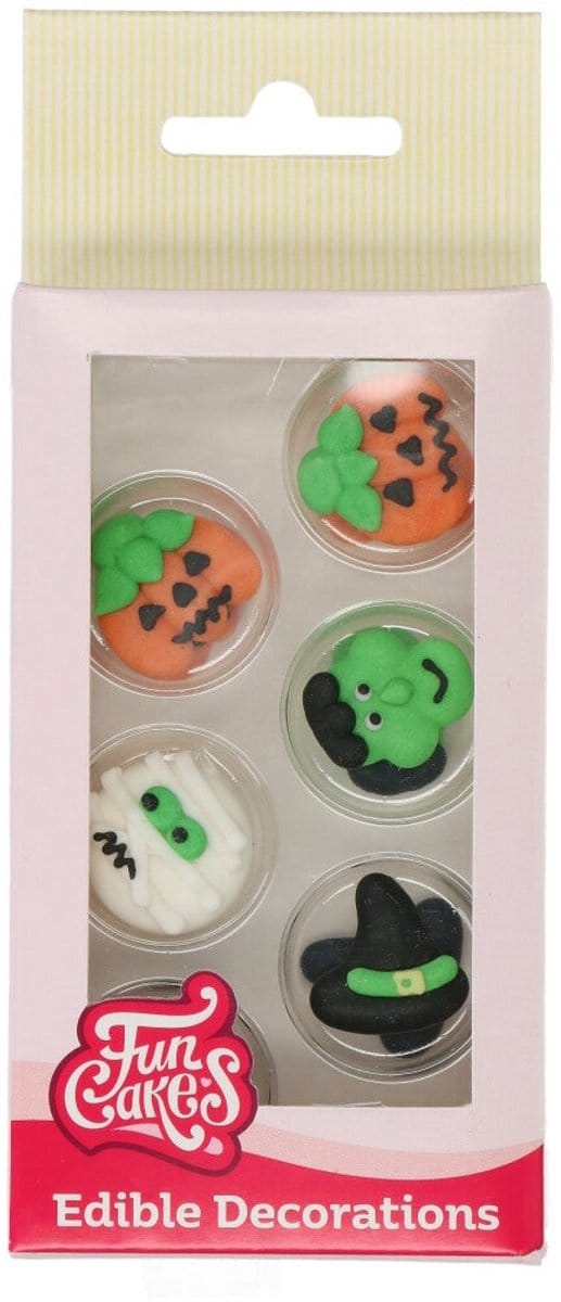 FunCakes Suikerdecoraties - Halloween - 12 Stuks - Eetbare Taartdecoratie