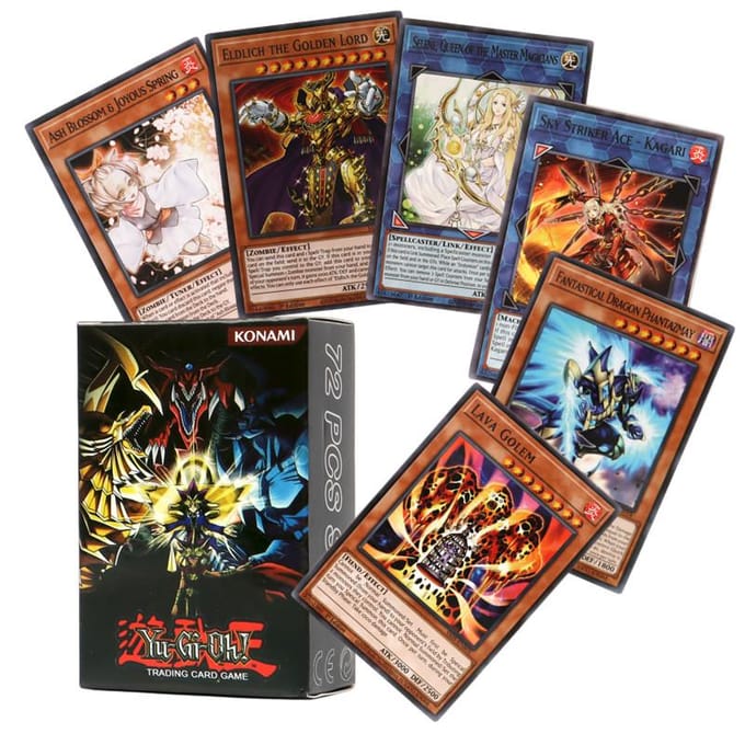 72Stuks/Doos Yu gi oh Kaart in het Engels Eldlich Sky Striker Virtual Word Master Duel Competitief Deck Ruilspel black