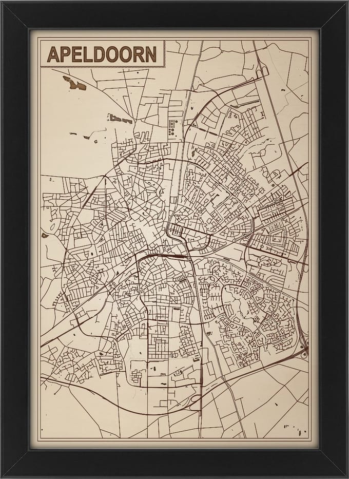 Decoratief Beeld - Houten Van Apeldoorn - Hout - Bekroned - Bruin - 21 X 30 Cm