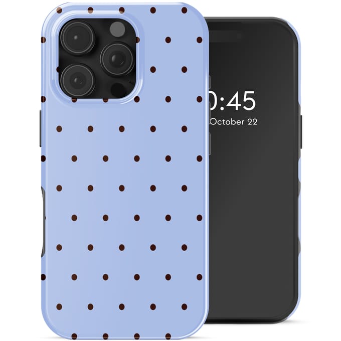 Selencia Hoesje - Geschikt voor Apple iPhone 16 Pro Max - Backcover - Happy Dots Digital Sky