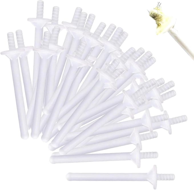 Neus Wax Sticks - Ontharingskit - Neushaar Reinigen - Veilig PP Plastic - 60 Stuks - Wit