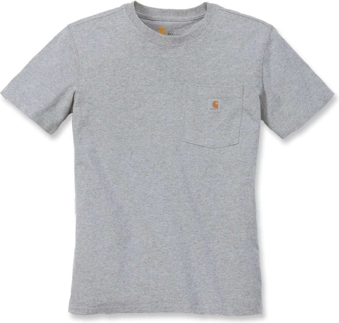 Carhartt Dames-T-shirt Workw Pocket S/S T-shirt Heather Grey