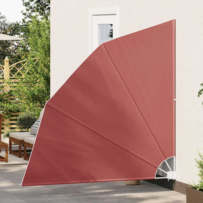vidaXL - Balkonscherm - inklapbaar - 210x210 - cm - terracottakleurig