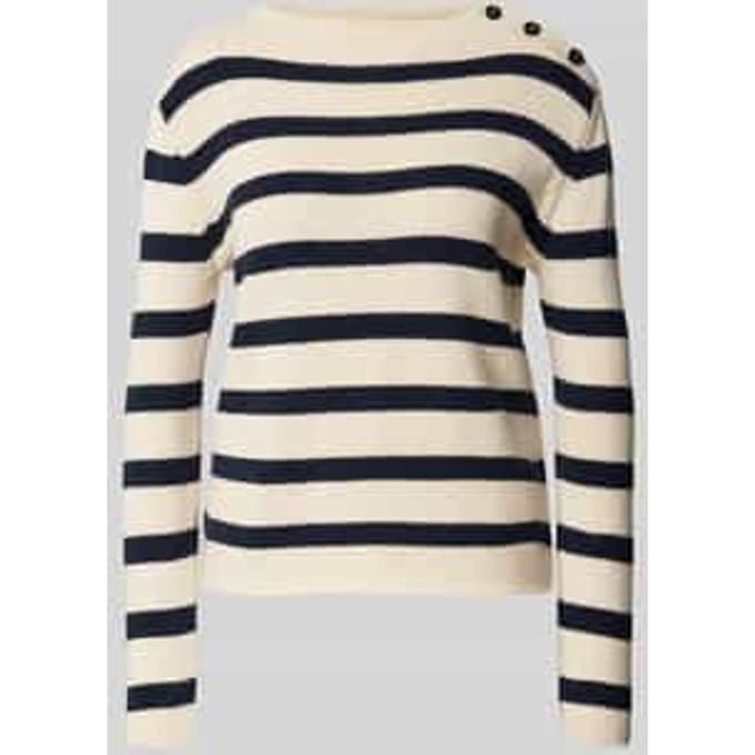 Gebreide pullover met knoopsluiting, model 'VIBO'