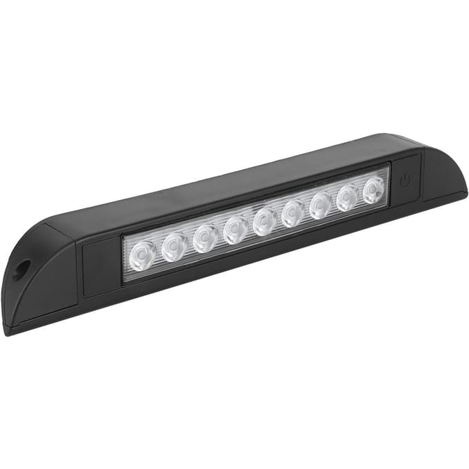Bande LED pour intérieur de voiture 9 LED Étanche 4,5 W avec interrupteur Marche/Arrêt gray
