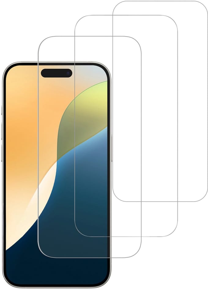 imoshion Bundel Screenprotector Gehard Glas 3 pack - Geschikt voor Apple iPhone 18 Pro / 17 Pro