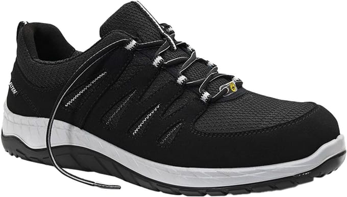 Elten Maddox Black-Grey Low S3 ESD 729461 - Zwart/Grijs - 41