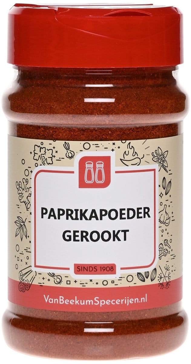 Van Beekum Specerijen - Paprikapoeder Gerookt - Strooibus 150 Gram