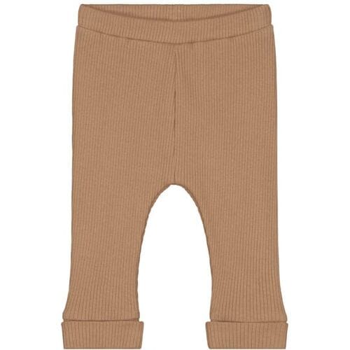 Prénatal newborn broek rib Pure Dark Sand Brown 68 unisex