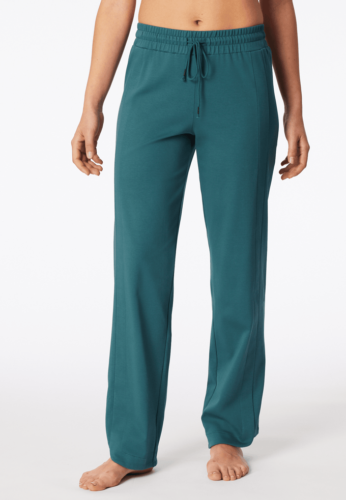 Langere broek van gemerceriseerd interlock, groen - Mix+ Relax 38