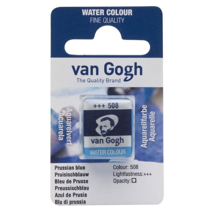 Peinture aquarelle van Gogh godet Bleu de Prusse 508 bleu