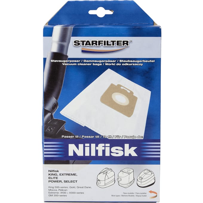 Starfilter Startfilter St&oslash;vsugerposer Nilfisk King 4 st