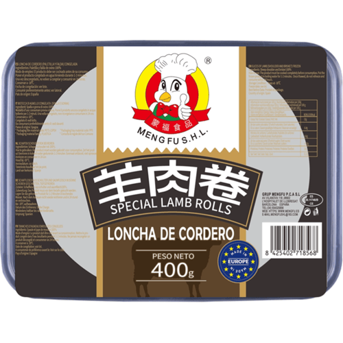 Meng Fu MENGFU Lamsrollen voor hotpot 400 g