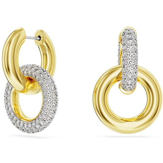 Swarovski Dextera kristal-versierde oorbellen 5668818 Gold|F|Box (Random Color) white