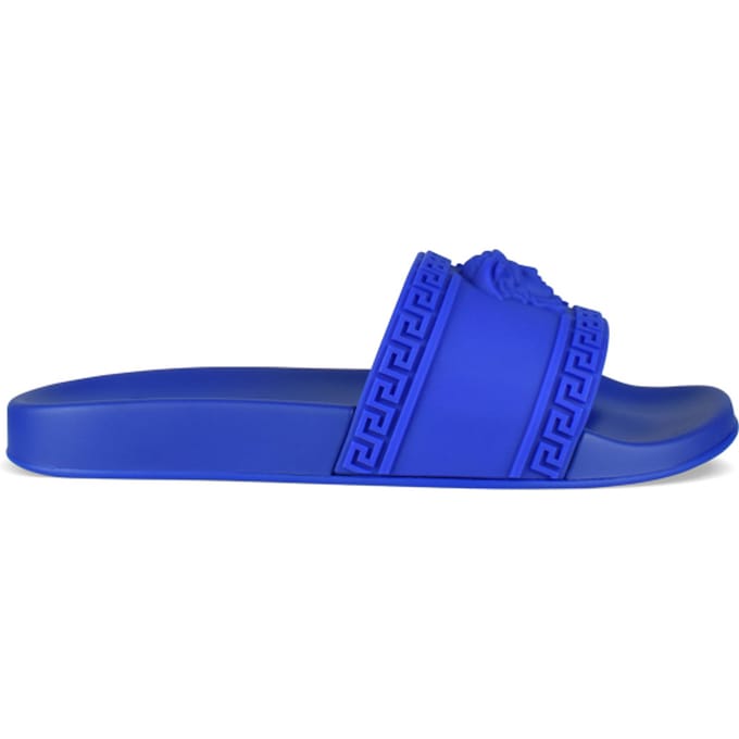 Versace Medusa-slippers blauw