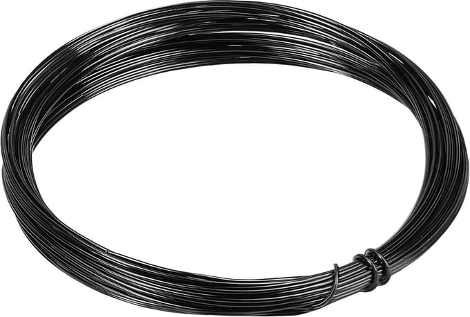 Knutsel draad 10 m - zwart aluminium 1 mm voor creatief gebruik