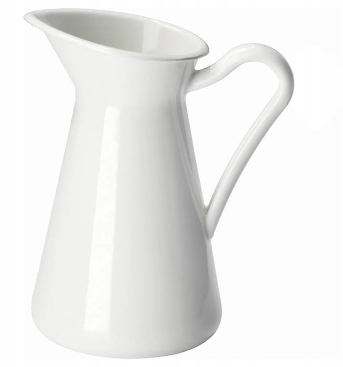 IKEA SOCKERÄRT Vaas/Kruik, Wit, 16 cm
