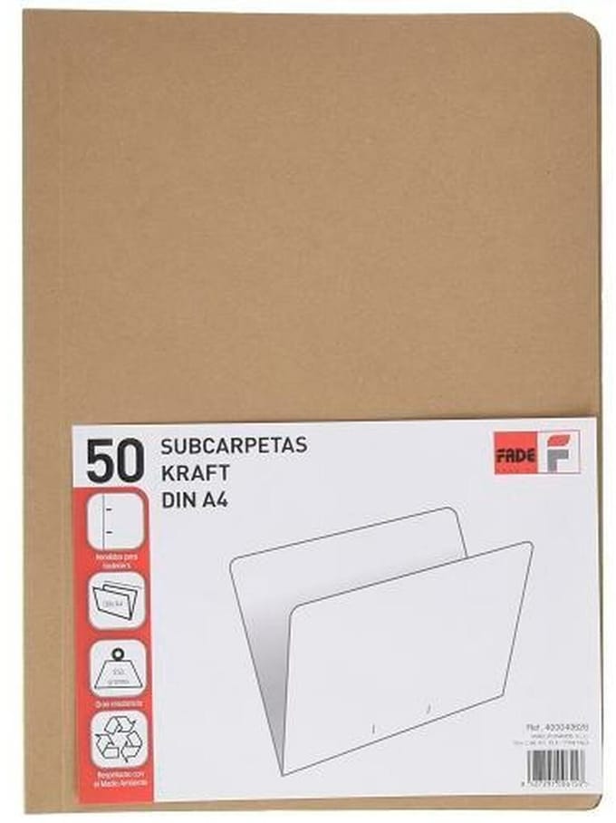 Subfolder Elba A4 Natuurlijk bruin (50 Stuks)