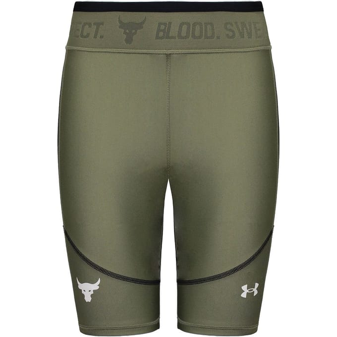 Under Armour Project Rock Dames Groen Fietsshort