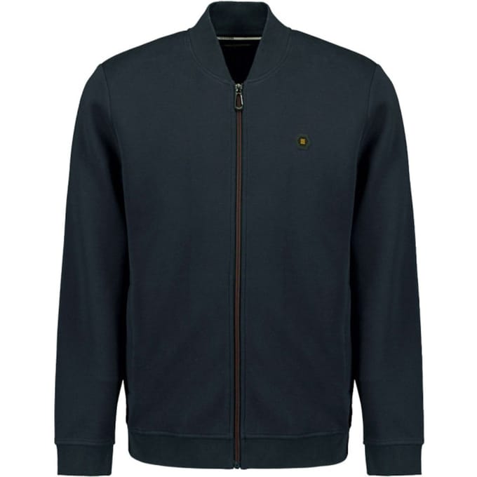 No Excess Sweater full zipper pique bomber night