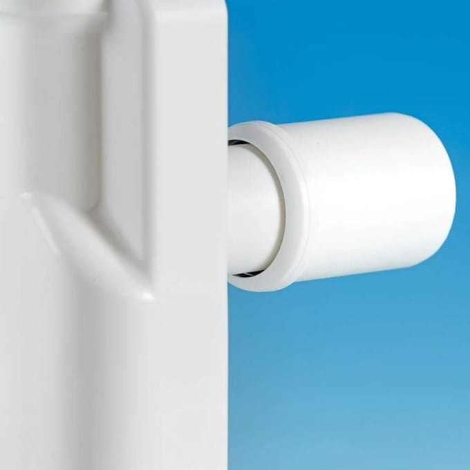 SOTECH sifonafvoeradapter van 40 tot 50 mm, wit, HT-buisadapter