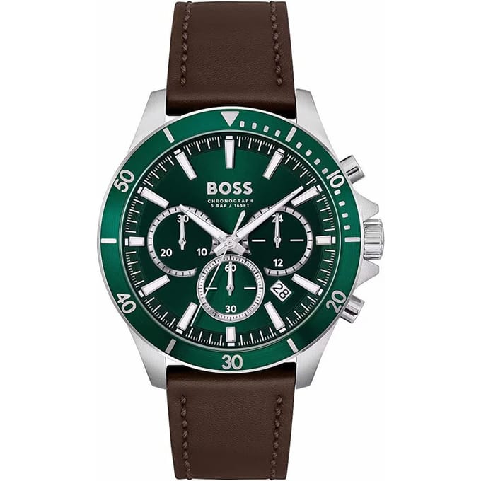 Hugo Boss 1514098 Troper Groen Herenhorloge 45 black