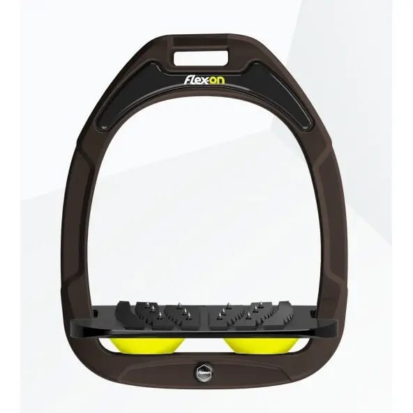 Ultra Grip Zadelbeugels Ingeklemd Bruin/Zwart/Geel Flex-On Green Composite