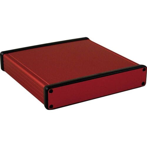 Hammond Electronics 1455R1601RD Profielbehuizing 160 x 165 x 30.5 Aluminium Rood 1 stuk(s)
