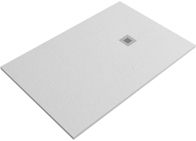 Composiet douchebak Slim Eco 90x160 cm leisteen wit