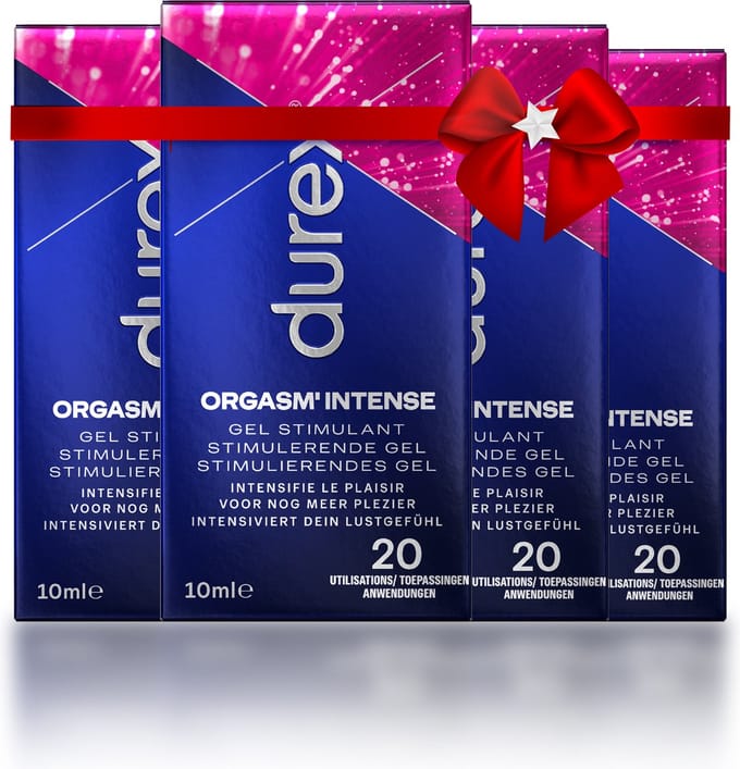 Durex Stimulerende Gel - Intense Orgasm 10ml x4 - Cadeau voor man en vrouw