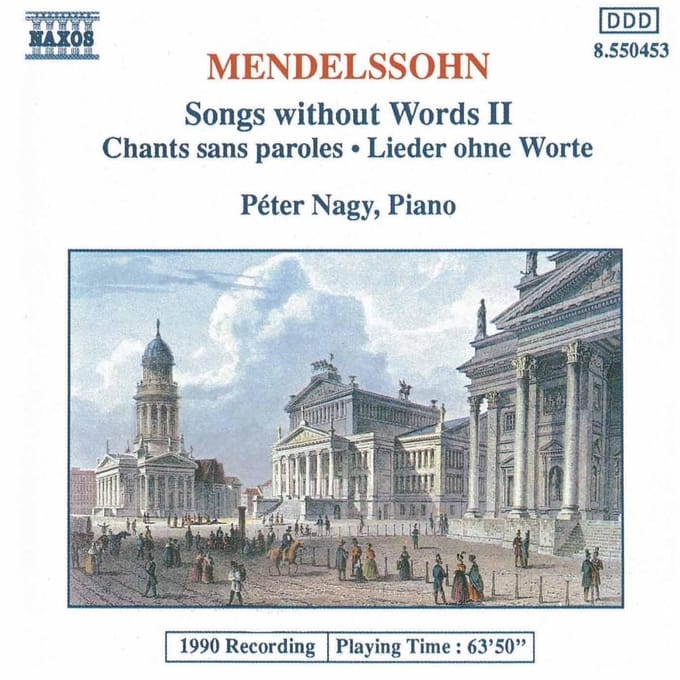 Peter Nagy - Mendelssohn: Songs Without Words 2 (CD)