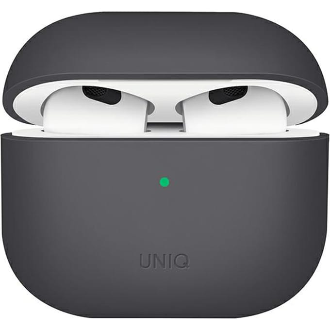 Uniq Lino Hybrid Liquid Silicone Case voor de Apple AirPods 3 (2021) - Ash Grey