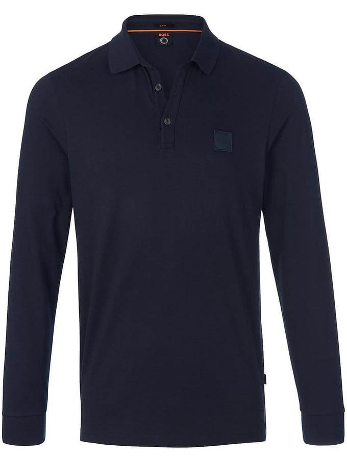 Poloshirt lange mouwen Van BOSS blauw