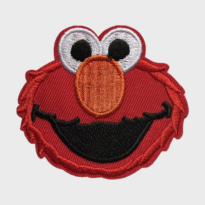 Patchy® – Elmo Sesamstraat Strijkpatch - Strijkapplicatie - Strijkembleem - Badge - Embleem - Naaien (WOP)