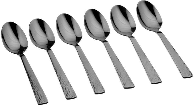 Set van 6 Kleine lepels FINN - Zwart