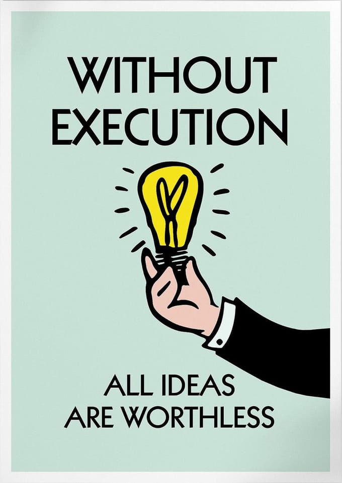 Ideas Are Worthless (Monopoly) | Poster | B2: 50 x 70 cm