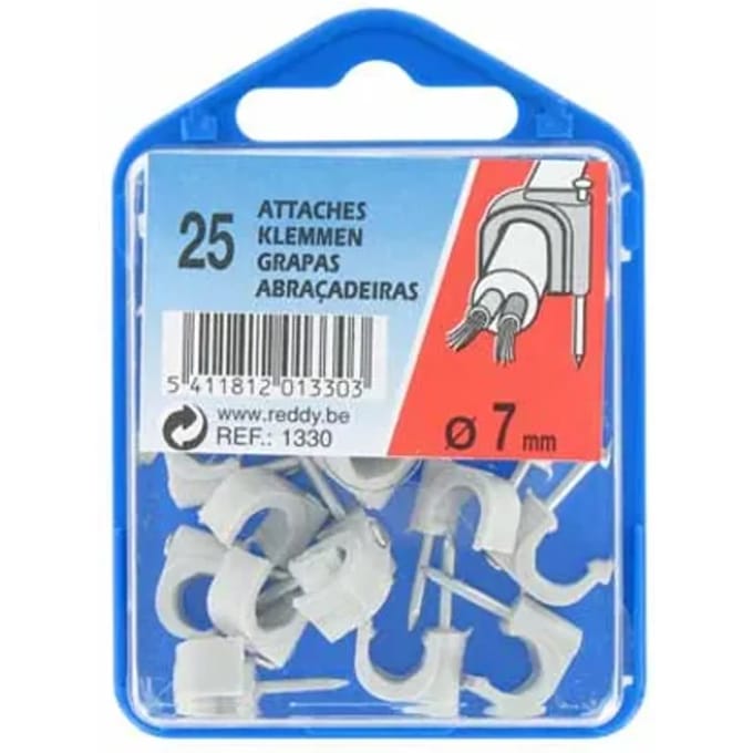 Reddy Clips 7mm Grijs 25st.
