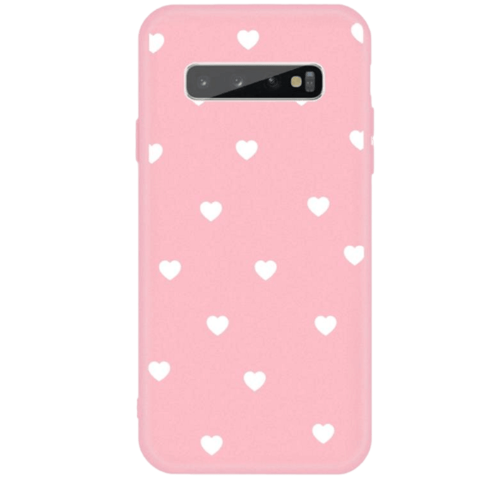 Mocaa  Samsung Galaxy S10 Plus Hearts Case Roze