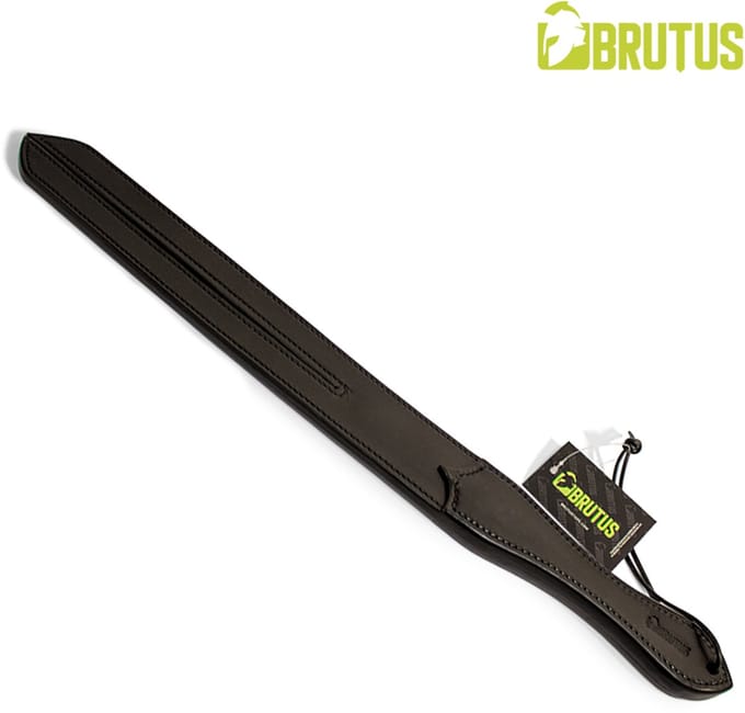 BRUTUS Leather Two Finger Whip II - Dubbele impact