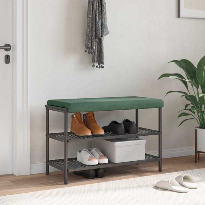 vidaXL - Bankkussen - fluweel - Zeegroen - Diepte - 35 - cm