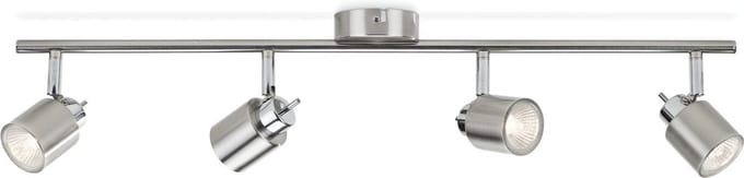 Philips Meranti opbouwspot - 4-lichts - nikkel