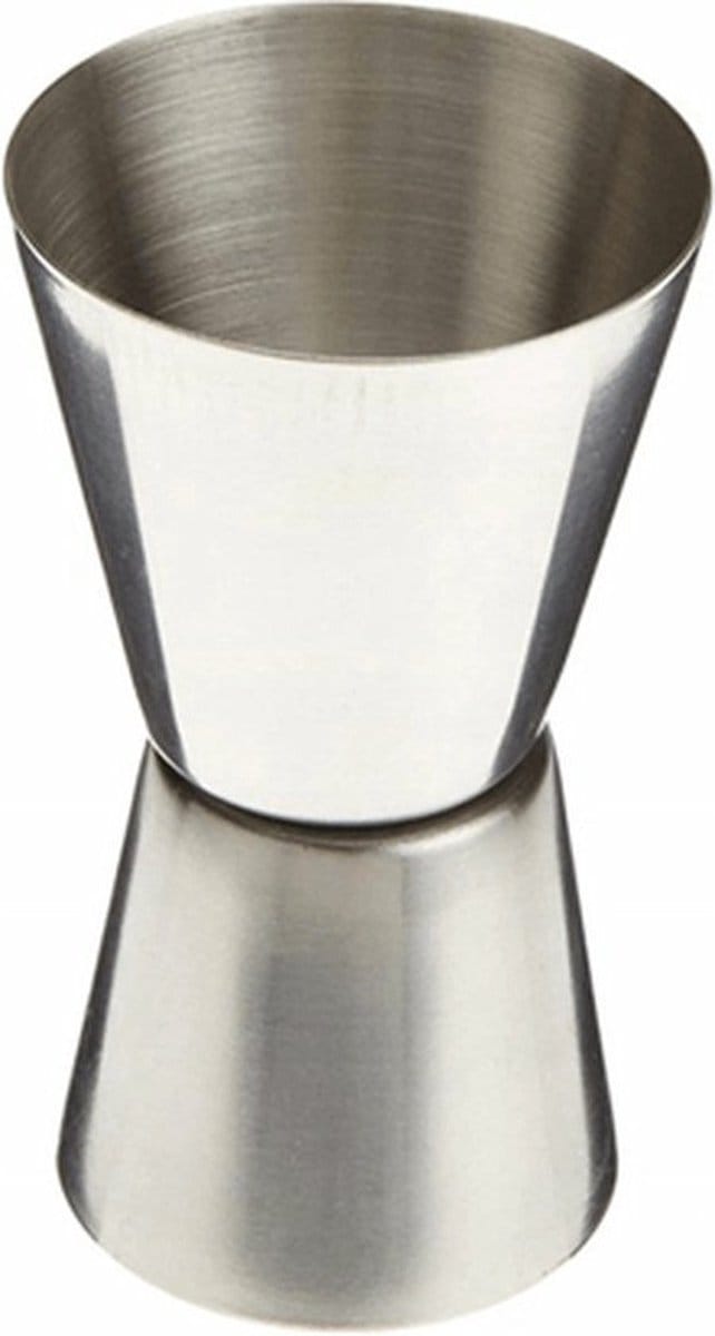Cosy & trendy Drank/cocktail barmaatje - maatbeker - jigger maatschenker - RVS - 20/40ml