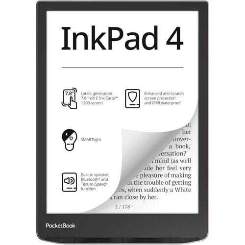 PocketBook InkPad 4 eBook-reader 19.8 cm (7.8 inch) Stardust Silver