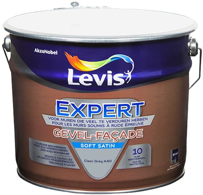 Levis - Expert Gevel Mix - Clear Grey A40 - Mengverf - 10 L