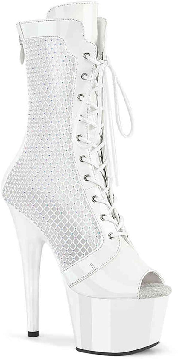 Pleaser - ADORE1048RSNT Plateau Laarzen - US 11 - 41 Shoes - Wit