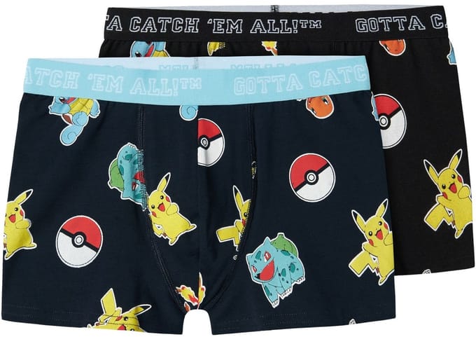 NAME IT- NKMASGAR POKEMON 2P BOXER NOOS SKY - Jongens - Trunks